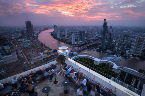 Bangkok: Lebua Rooftop Bar Reservation & Round-Trip Transfer Reservation for Distil Bar with Transfers