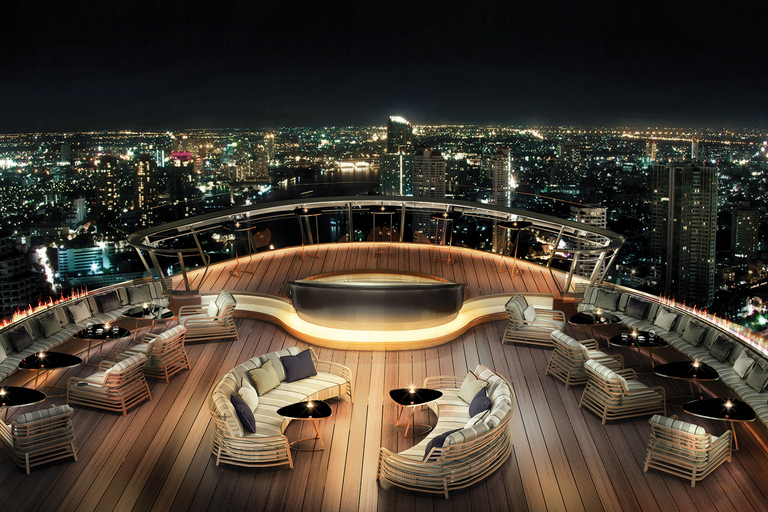 Bangkok: Lebua Rooftop Bar Reservation & Round-Trip TransferReservering voor Lebua nr. 3 met transfers