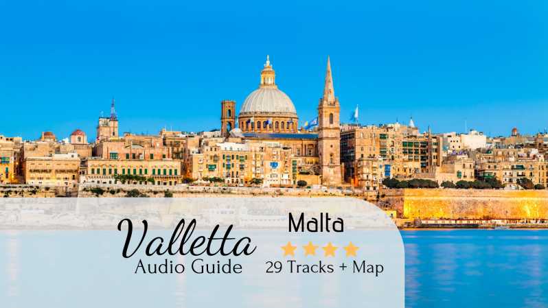 Valletta: tur audio autoghidat, hartă și indicații de orientare