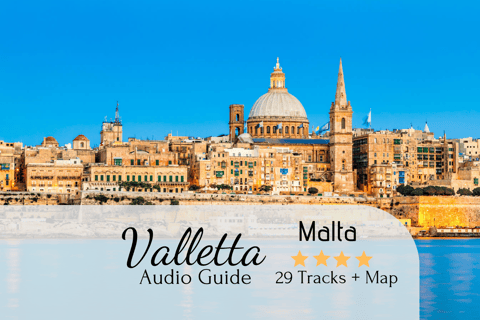 Valletta: Autonome Audio Tour, Carte et ItinéraireLa Valette: visite audio-guidée, carte et directions