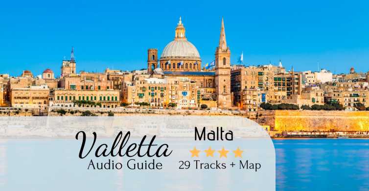 Valletta: tur audio autoghidat, hartă și indicații de orientare
