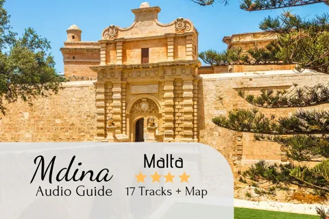 Audio tour di Mdina con mappa e indicazioni stradali