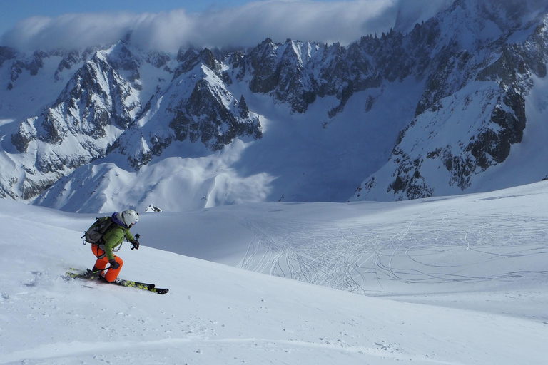 Chamonix: Descida de esqui Vallée Blanche com guia