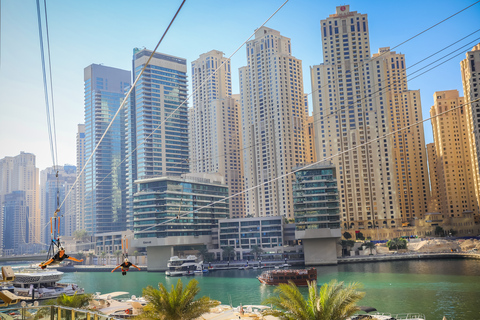 Dubai: Zip Line über die MarinaEinzelfahrer