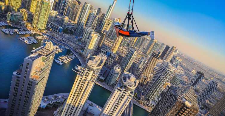 Dubaija: Zip Line pāri jahtu piestātnei