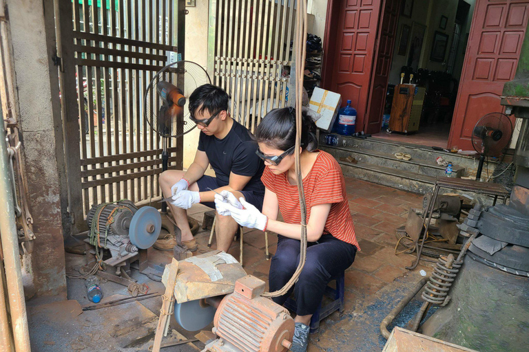 Traditionele workshop messen maken in Hanoi