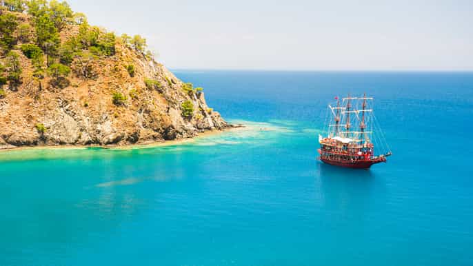 belekten kemer körfezi ve phaselis city tekne turu