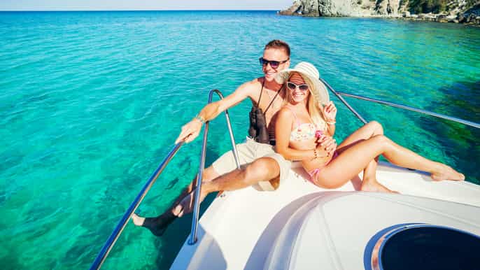 de belek excursão privada de barco de luxo na área de kemer e phaselis