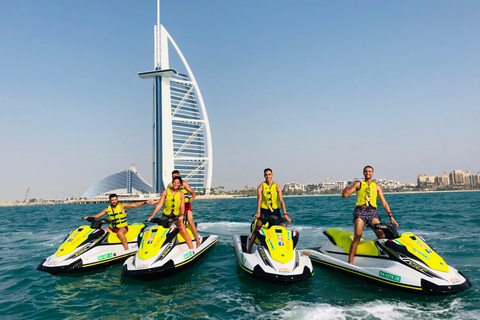 Dubai: Burj Al Arab Jet Ski Rental with Ice Cream and Photos