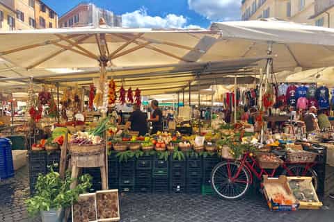 Rome: Food Market Tour with Pizza Making Class
