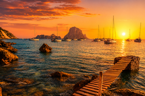 Ibiza: Natural Pools and Es Vedra Sunset by Jet ski
