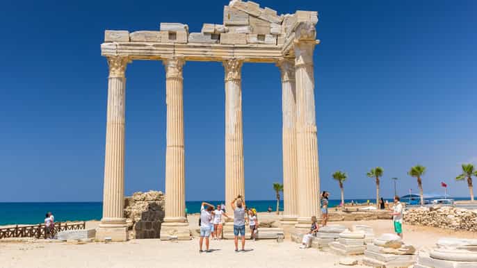 from antalya perge side aspendos waterfalls guided tour
