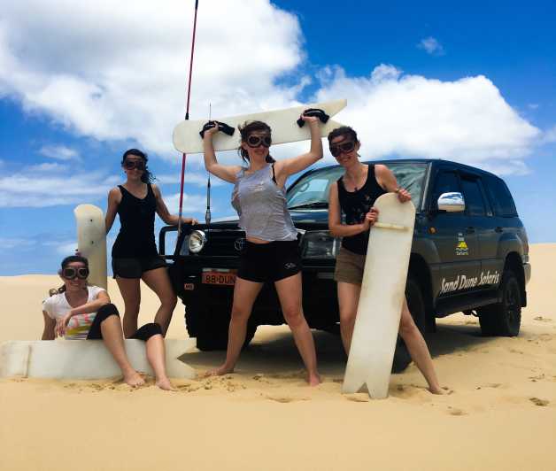 Port Stephens : Sandboarding & Sandsurfing avec transfert en 4x4