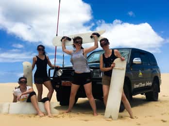 Puerto Stephens: Sandboarding y Sandsurfing con traslado en 4x4