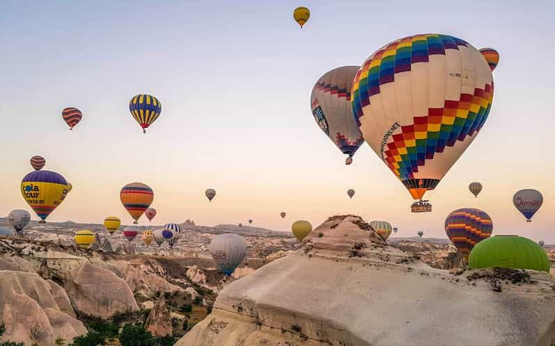 cappadocia goreme hot air balloon flight tour at sunrise