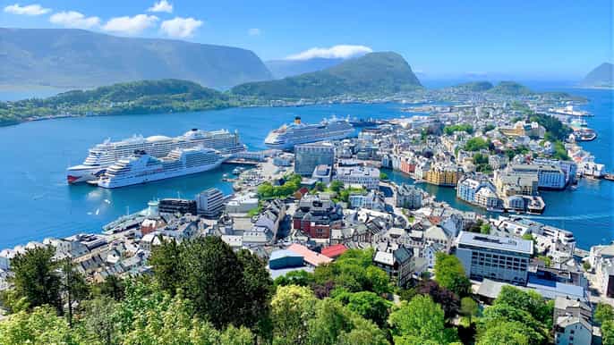 alesund excursão turística de 3 horas
