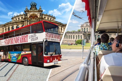 Dresden: 1 dag op on-, hop off-bustocht
