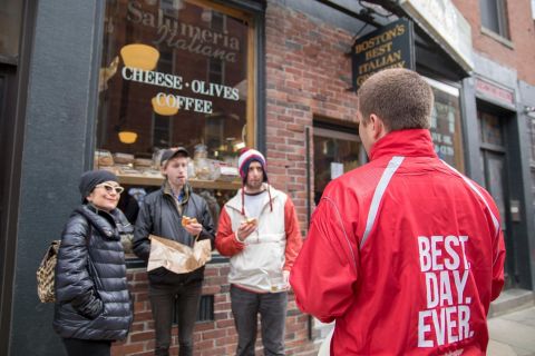 Boston: North End Food Experience with Pizza, Meats & Cheese