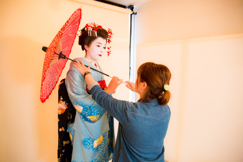 Kioto: Maiko Makeover de 2 horas y sesión de fotos