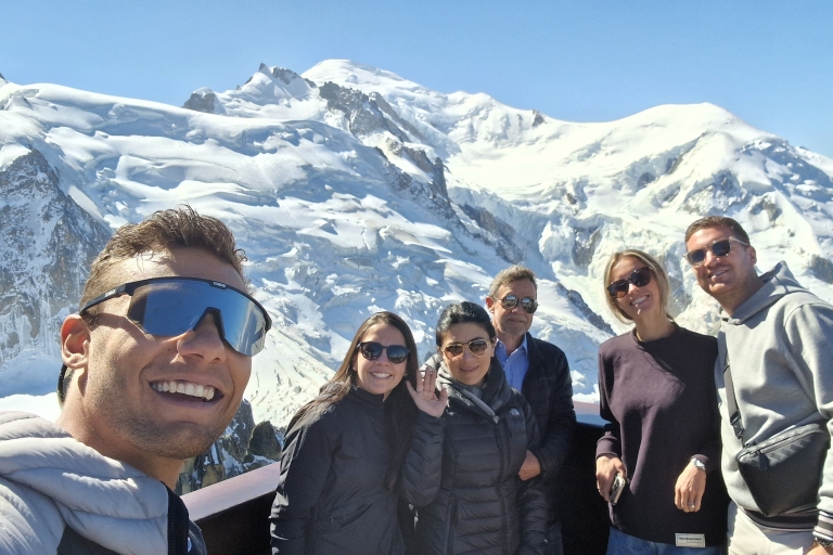 Au départ de Genève : Chamonix, Mont Blanc et Grotte de glace (visite guidée d'une journée)