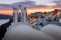 Santorini 2 días combinado, crucero en barco por el volcán y tour en autobús por la isla - Hizvo