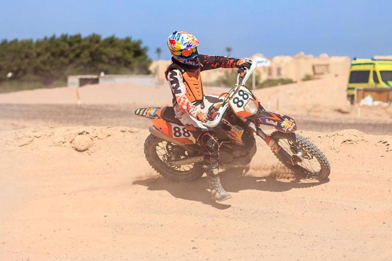 Desde Hurghada: El Gouna Quad y MX Bike TourSafari de 1 hora en MX Dirt Bike