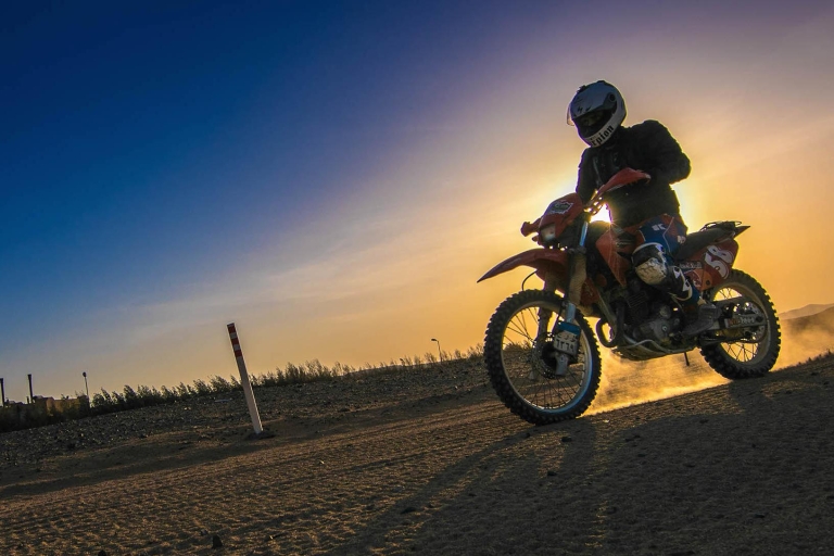 Ab Hurghada: El-Guna - Quad- & Motocross-Bike-Tour1-stündige Safari mit einem Motocross-Dirt-Bike
