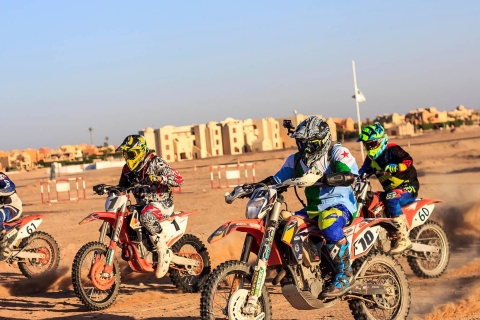 Vanuit Hurghada: tocht quad en MX bike El GounaSafari per MX crossmotor voor 1 uur