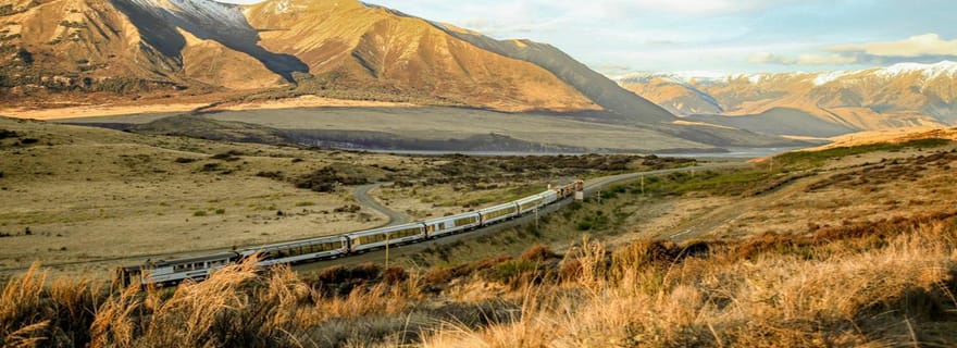 Le col d'Arthur : Train TranzAlpine et visite de Castle Hill