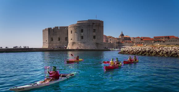 Dubrovnik: Geführte Tages-/Sonnenuntergangstouren mit Seekajakfahren und Schnorcheln