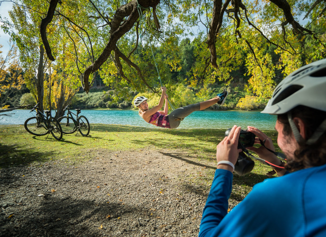 Wanaka: Selvguidet MTB eller e-cykel - Lake Hawea River Trail