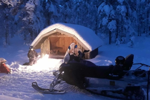 Z Rovaniemi: nocne safari na skuterach śnieżnych