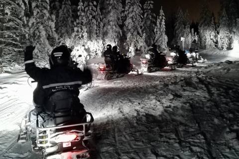 Van Rovaniemi: nachtelijke sneeuwscootersafari