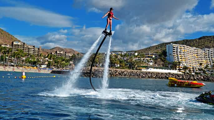 gran canaria flyboard session at anfi beach
