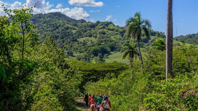 puerto plata halfday mountainside horseback riding