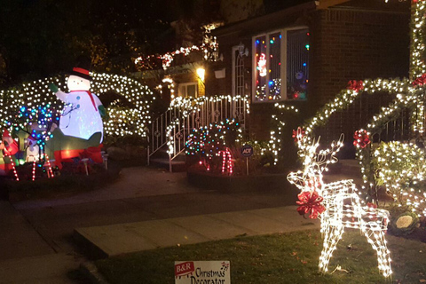 Cidade de Nova York: Passeio pelas luzes de Natal de Dyker HeightsTour em inglês