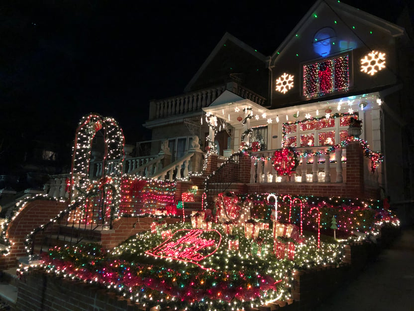 New York City : Visite des lumières de Noël de Dyker Heights