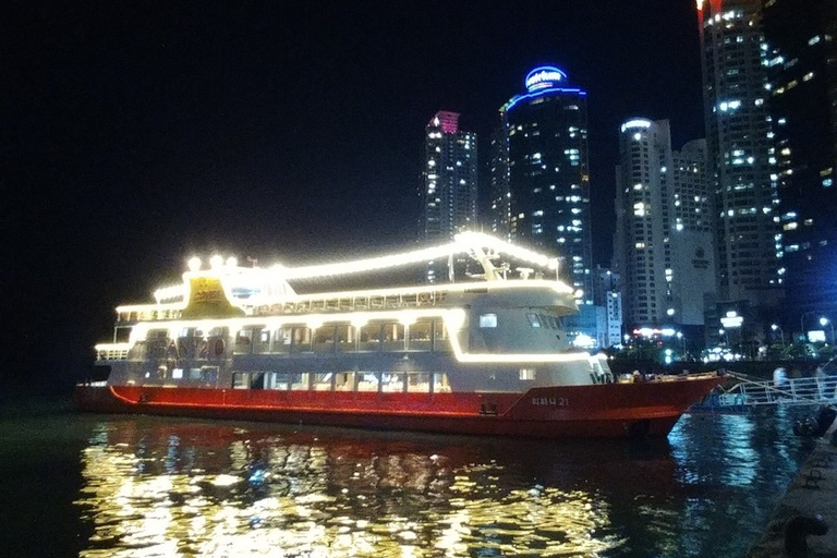 Busan: punti panoramici notturni con crociera serale con fuochi d&#039;artificioBusan: tour per piccoli gruppi dei punti panoramici notturni con crociera serale