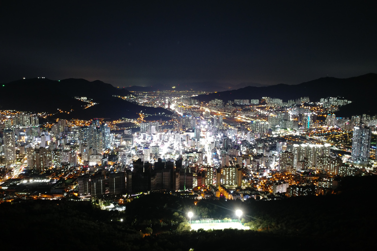 Busan: nachtelijke uitkijkpunten Tour met kleine groepen met avondcruise