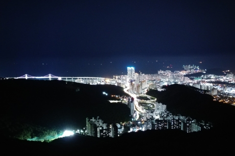 Busan: Nocne punkty widokowe w małych grupach z wieczornym rejsem