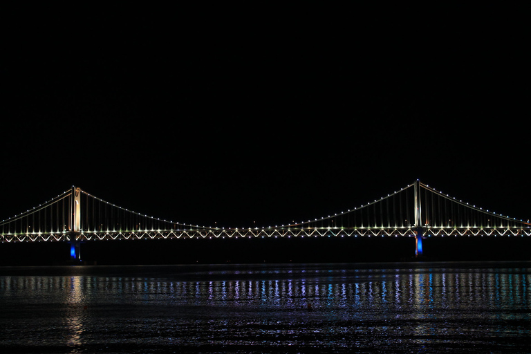 Busan: mirantes noturnos com cruzeiro noturno com fogos de artifícioBusan: excursão noturna para grupos pequenos com cruzeiro noturno