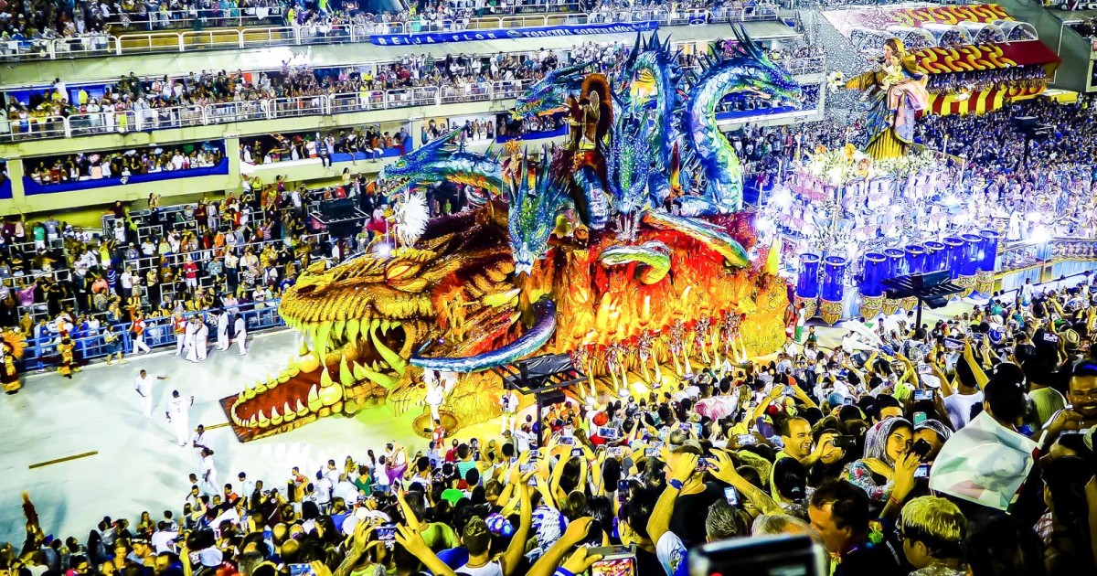 Cobalt Blue And Golden Brazilian Rio Carnival Samba-Style Costume Set