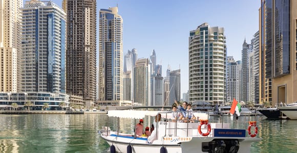 Dubai: Abra Boat Tour in Dubai Marina, Ain Dubai, JBR