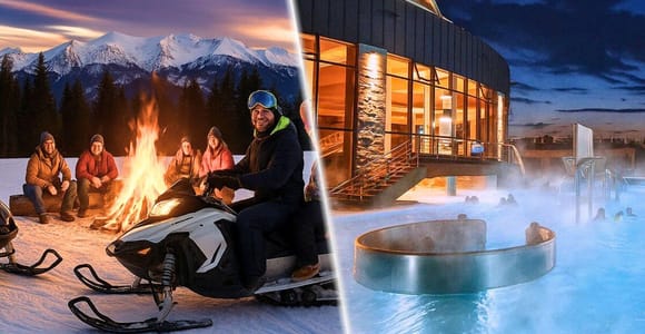 Krakow: Zakopane Snowmobiles, Bonfire & Hot Springs Tour