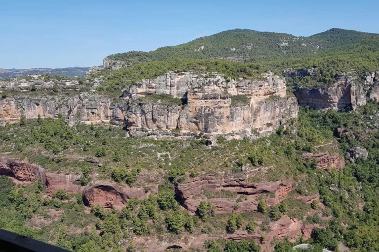 From Salou: Villages & Lake or Waterfalls Jeep Excursion