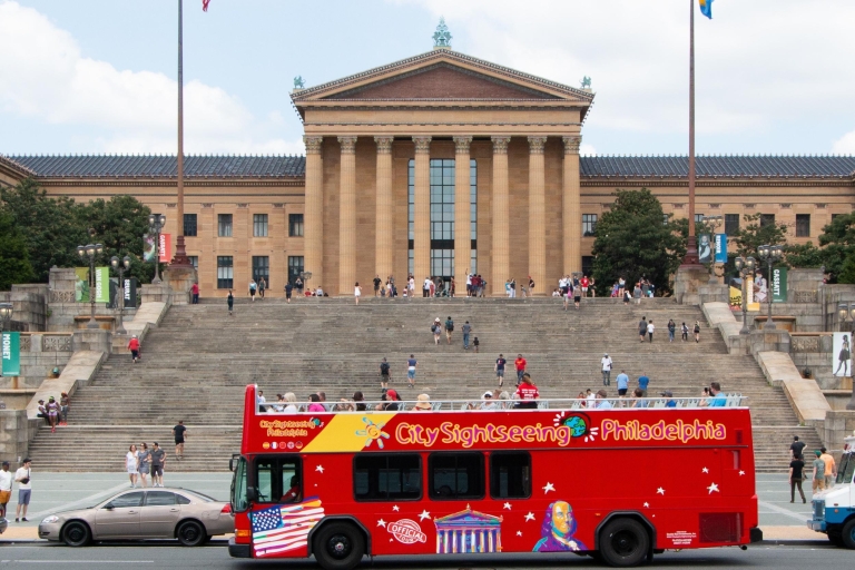 Philadelphie : visite en bus à arrêts multiples de 2 étagesBillet 1 jours pour bus à arrêts multiples