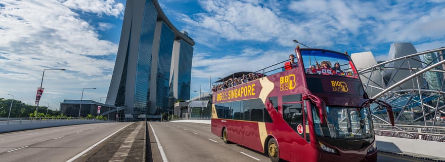 Singapore: tour Hop-On Hop-Off con autobus scoperto