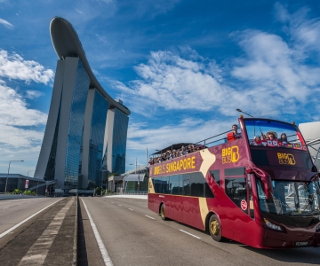 シンガポール：ビッグバス乗り降り自由の観光ツアー