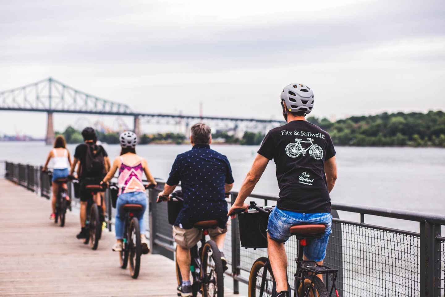 ride through historic old montreal on a bike tour