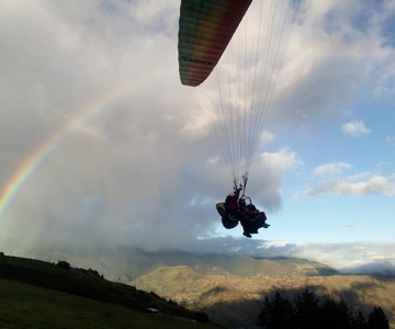 Banos: Experiência cénica de parapente no Equador